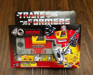 Factory Sealed Original 2023 Hasbro Transformers G1 Blaster & Steeljaw Reissue Action Figures