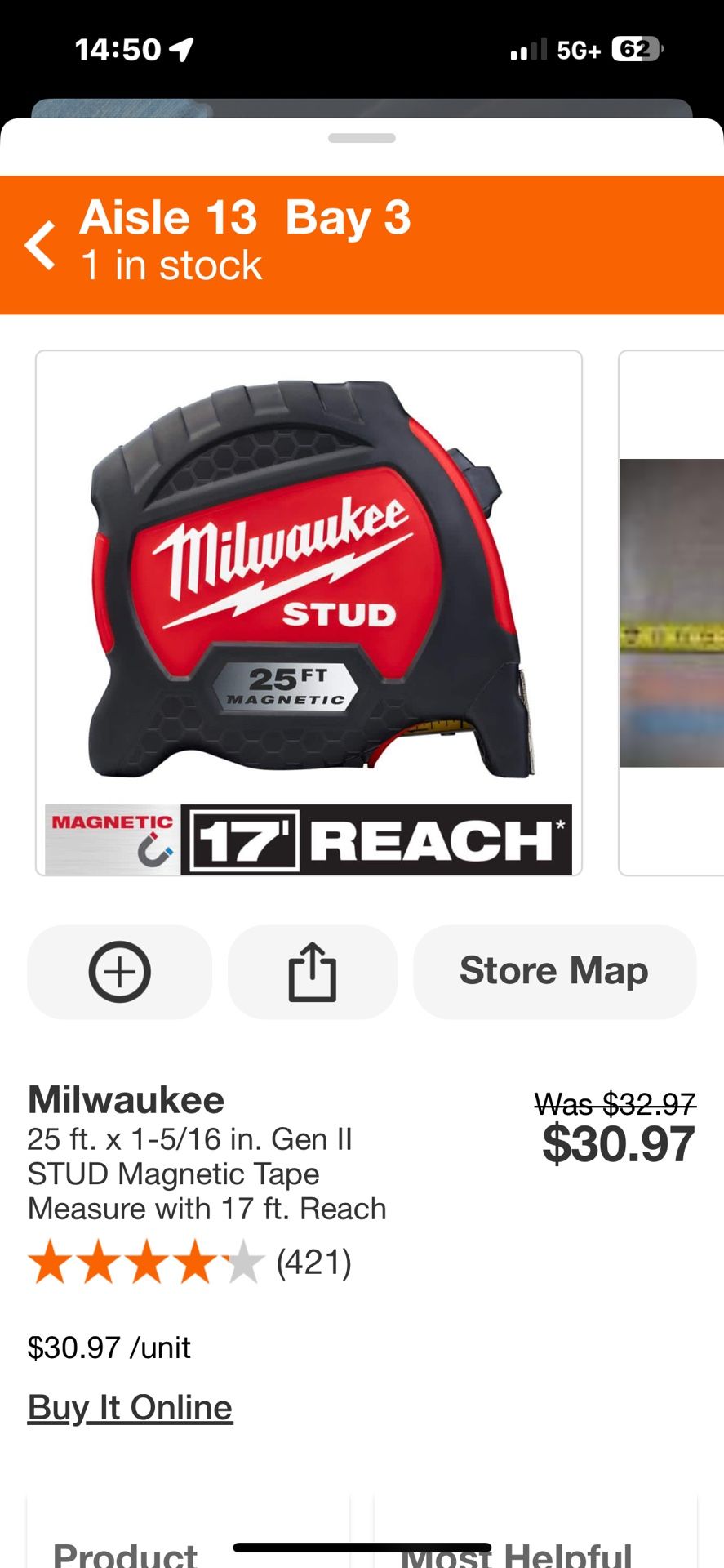 Milwaukee Stud Tape Measure