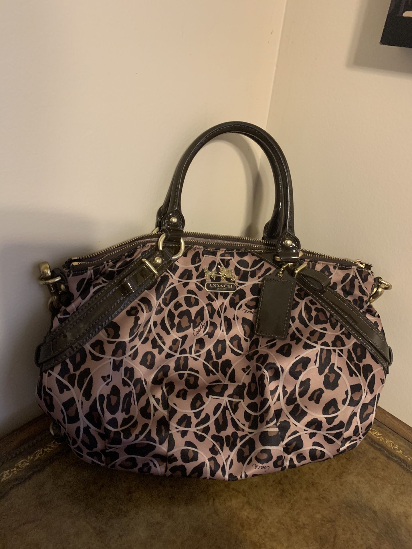 Coach purse brown