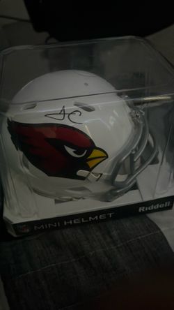 Arizona cardnails signed James Connor helmet