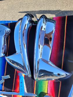 1955 Bel Air Rear Bumper Guards, OG Rechromed