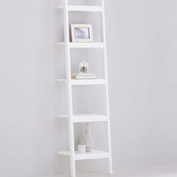 Crate & Barrel Sawyer Leaning Bookcase (White)
