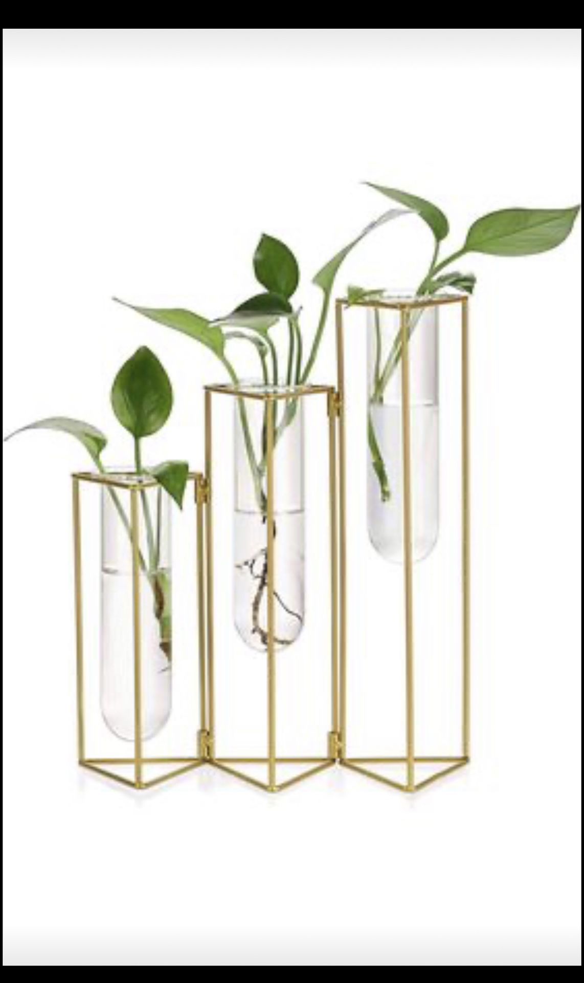Gold Metal Flower Stand 