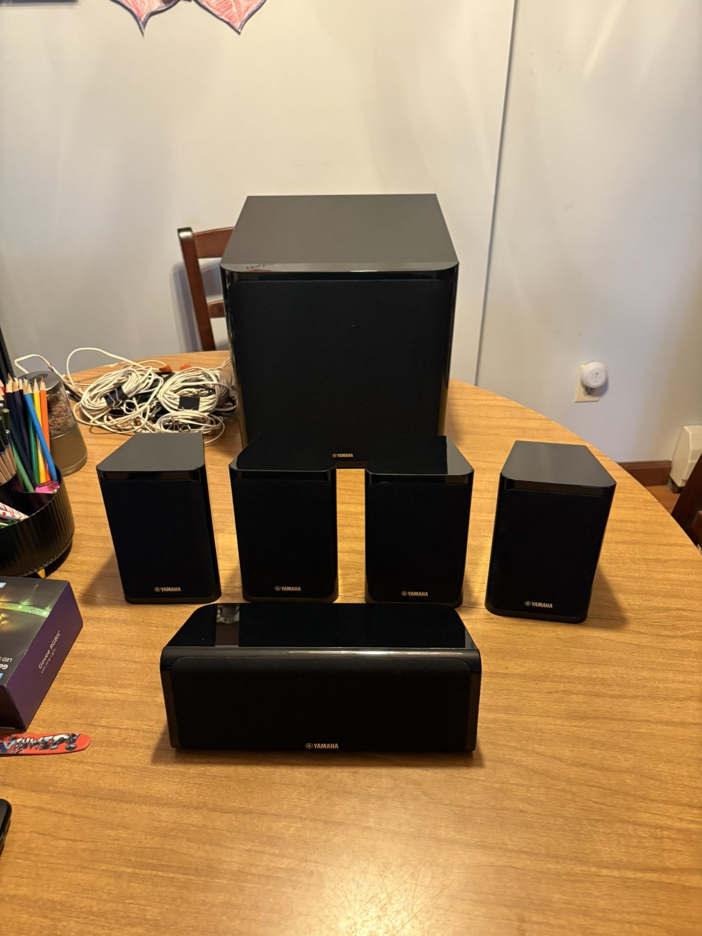 Yamaha Home Audio Subwoofer and Speakers