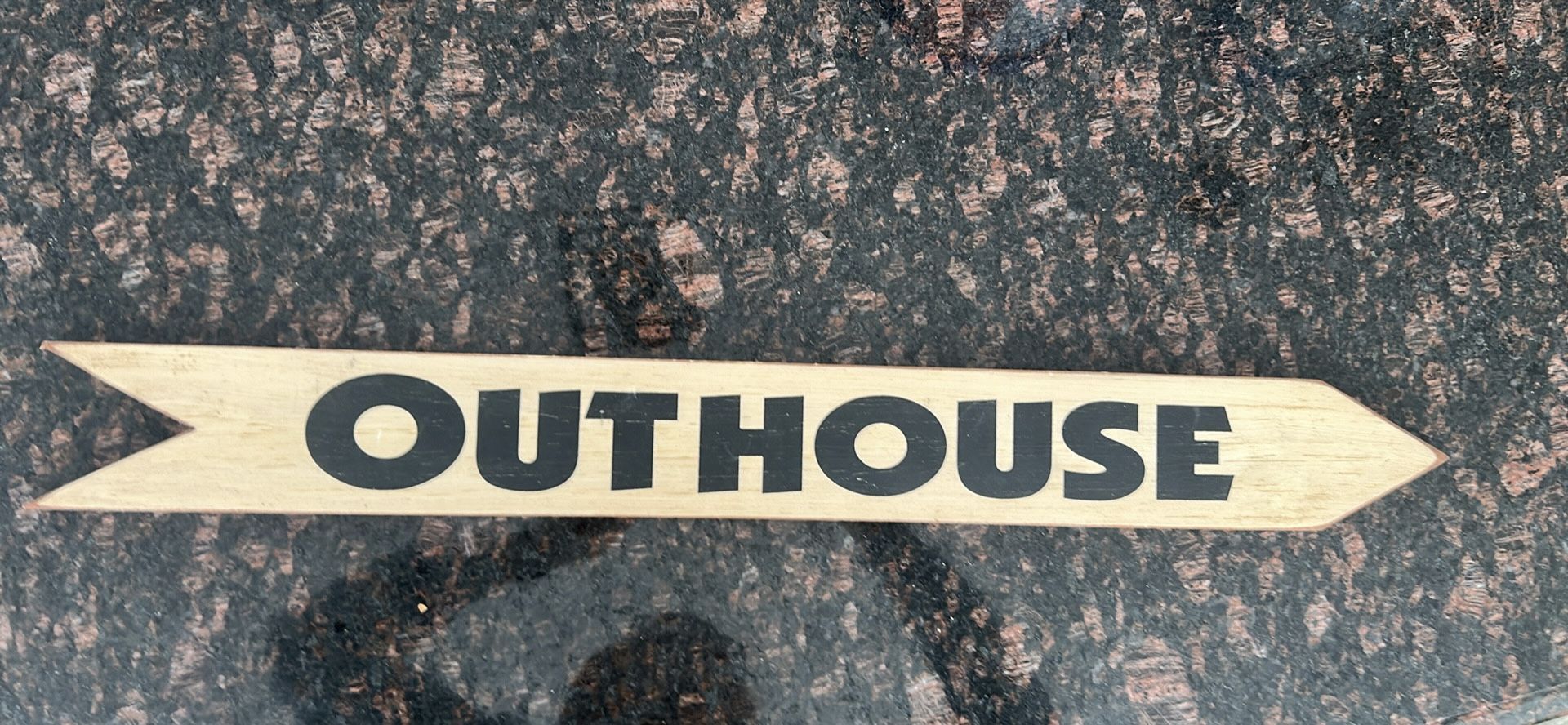 Decorative wooden Outhouse sign farmhouse decor