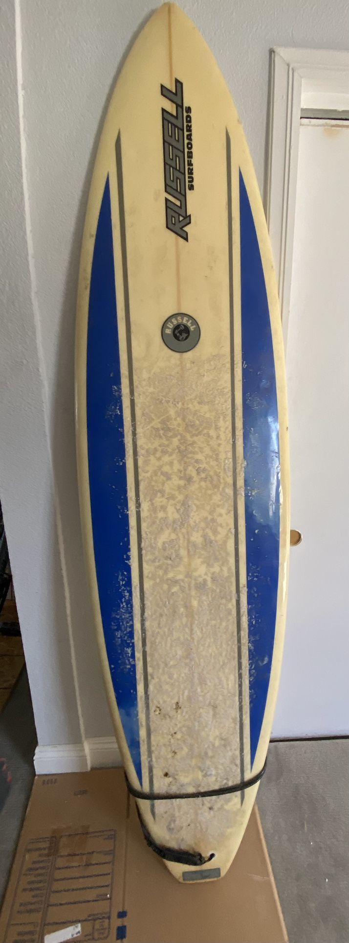 Surfboard by Russel Decent condition -$100