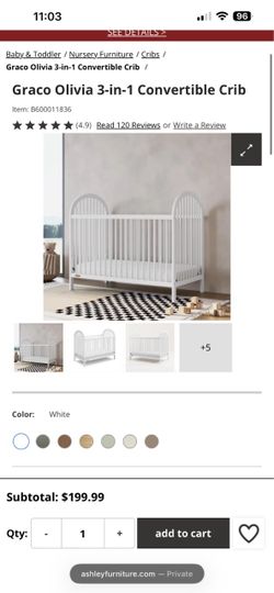 Graco Olivia 3-in-1 Convertible Crib