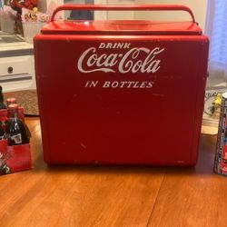 Coca Cola Vintage Ice Chest $100 Cash
