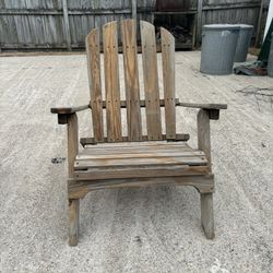 2 Wooden Patio Chairs