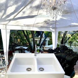 Beautiful French Farmhouse Sink With Faucet 