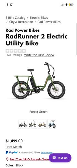 Rad Power Bikes.     RadRunner Class 2 Electric bike