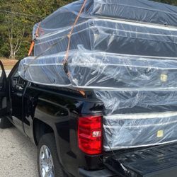King Pillowtop Mattress And Box Spring New In Plastic. Free Delivery In Atlanta!!!