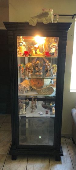Vintage Curio Cabinet 75”x29”