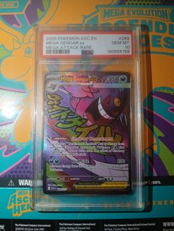 Pokémon TCG Mega Gengar ex Mega Attack Rare PSA 10