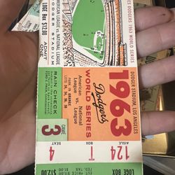RARE WORLD SERIES TICKET STUBS