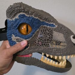 [Limited] Mattel JURASSIC WORLD Sound & Action! Blue Mask Dinosaur Toy