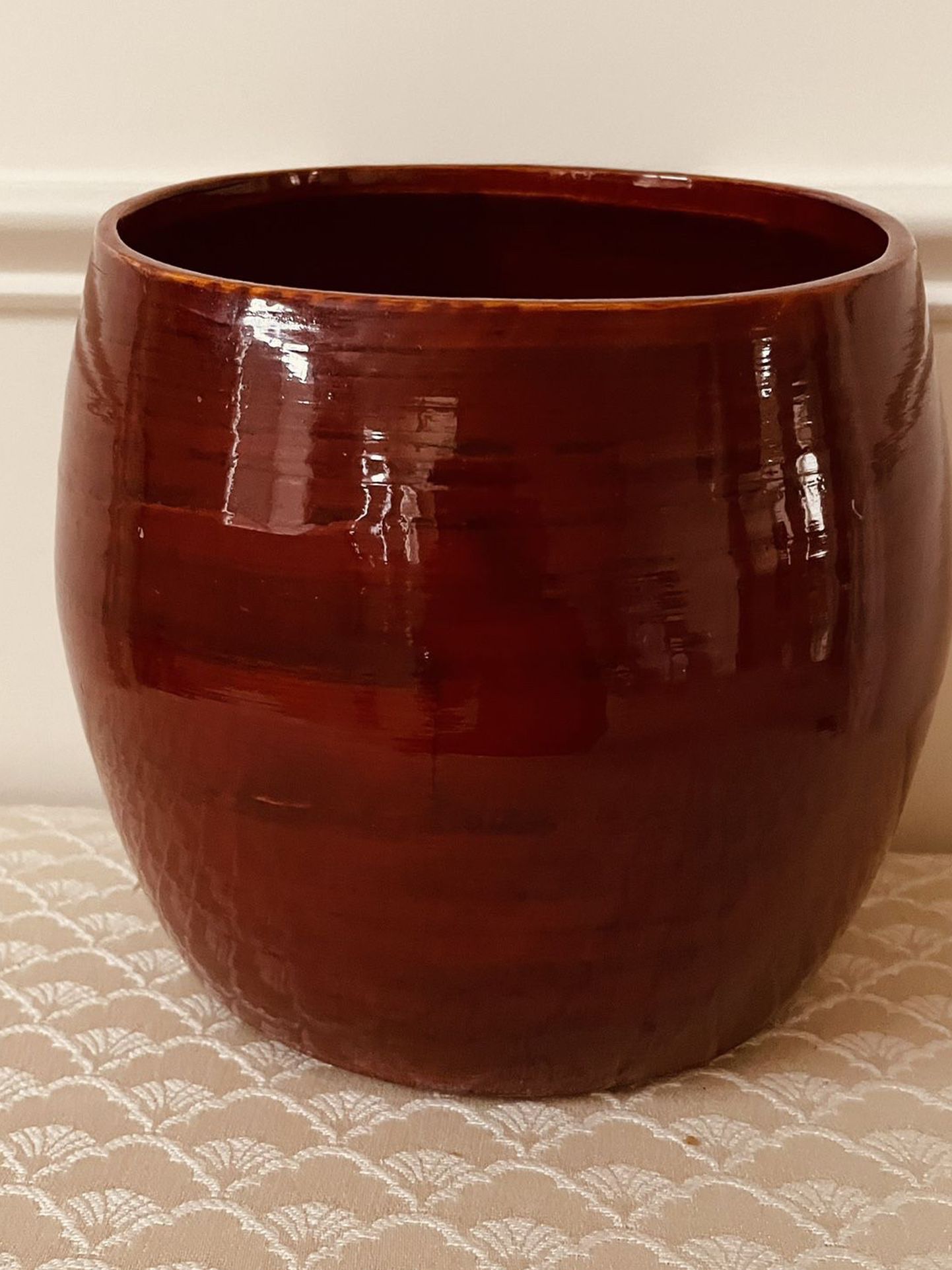 Brand New Red Bamboo Pot From Vietnam $10