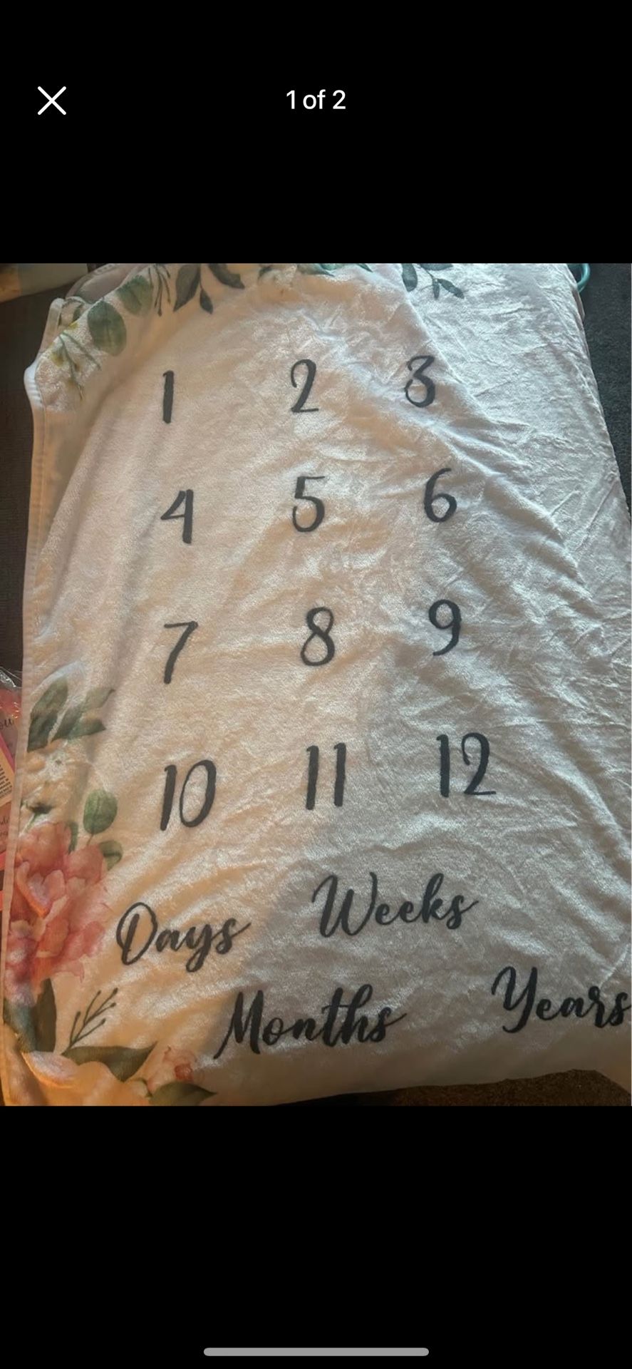 Milestone Baby Blanket