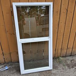 Newer Vinyl Window 24x48 Single Hung 
