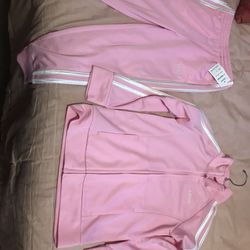 Adidas Size 5 Pink Sweatsuit, NEW, tags still on It