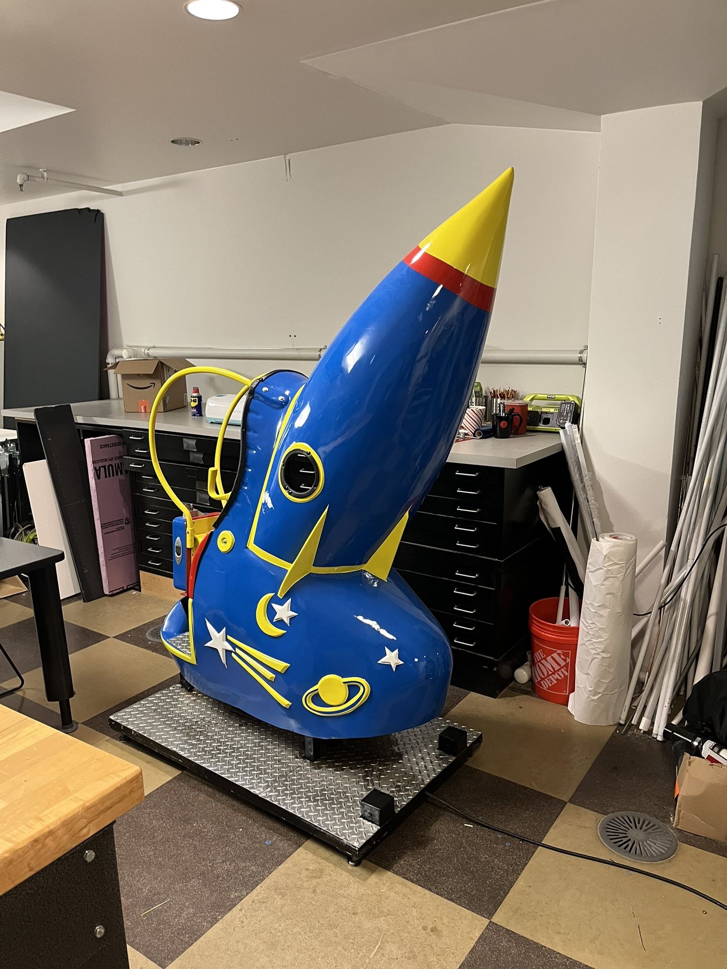 Coin Operated Rocket Ride