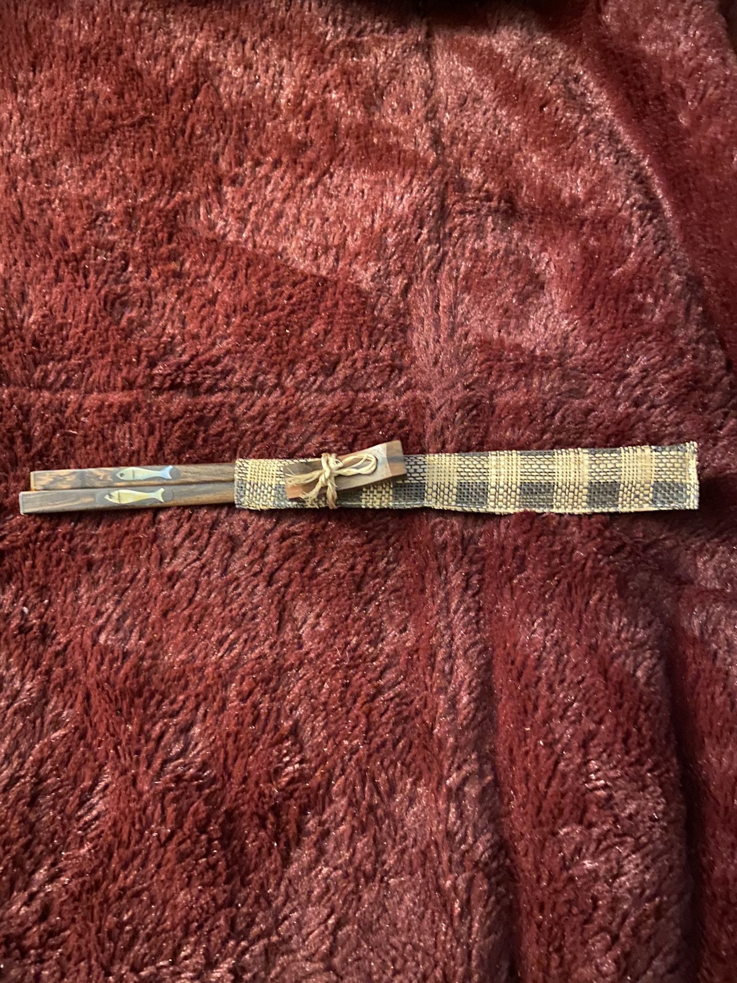 Bamboo Chopsticks with abalone shell inlay 2 For $15