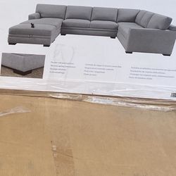 Sectional Sofas New In Box Color Grey 3 PCs