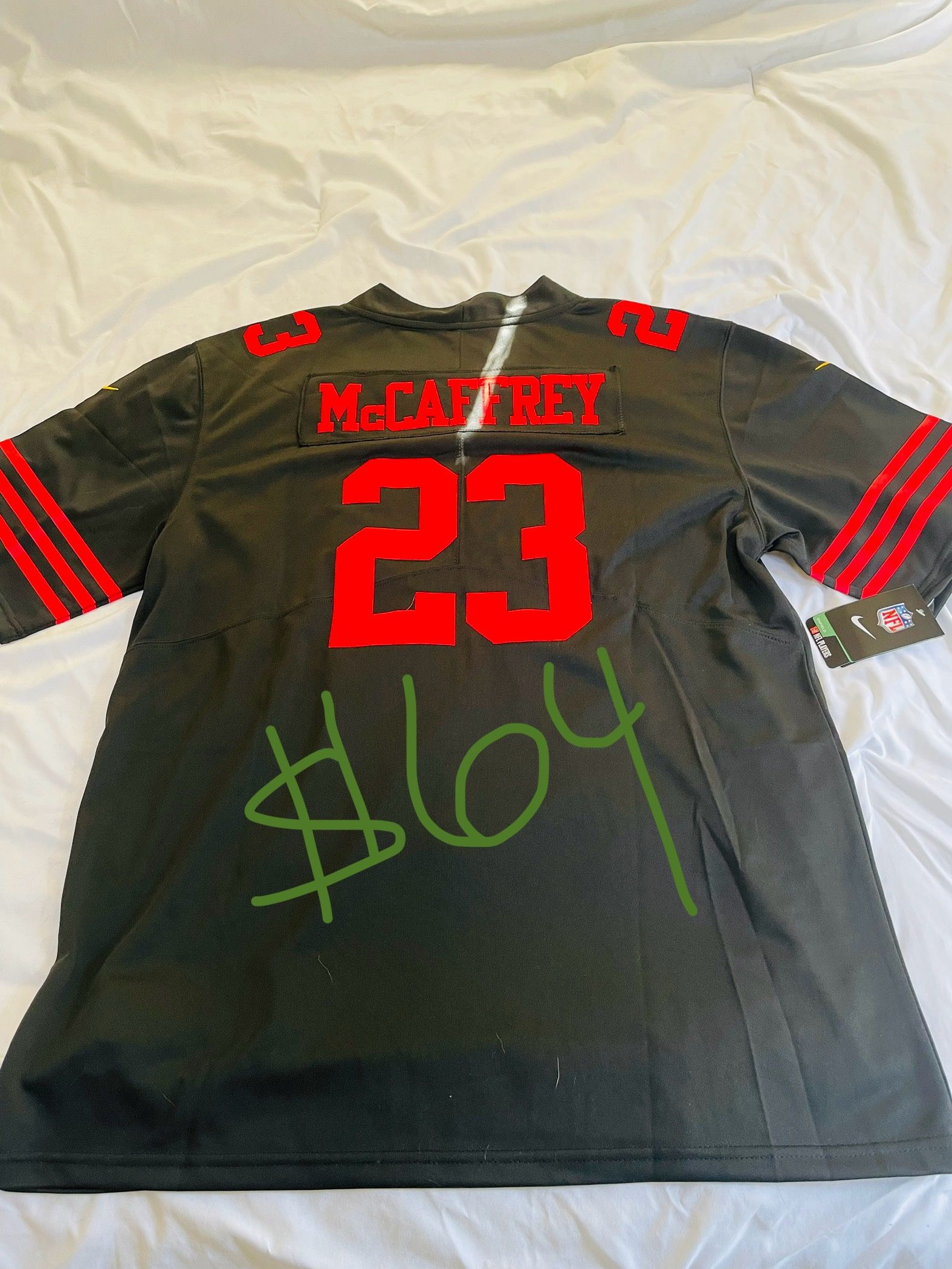 Christian Mccaffery 49ers Jersey Still With Tags Size XL