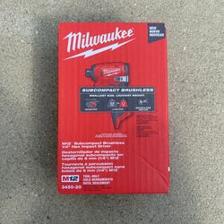 Milwaukee M12 12V Lithium-Ion Subcompact Brushless Cordless 1/4 in. Hex Impact Driver (Tool-Only)