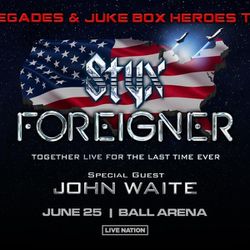Two Tickets To Foreigner styx 300 Cash For Both