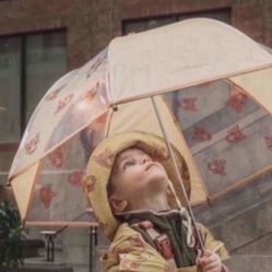 NEW Kids Coco Village Matching Rain Gear (Umbrella & Rain Bucket Hat M/L)