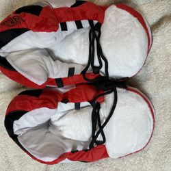 Nike Air Jordan Slippers Red And White Cozy Slippers 