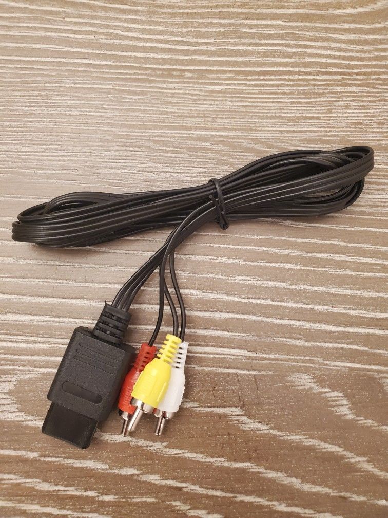 AV Cable Cord For Nintendo N64 Gamecube Or SNES