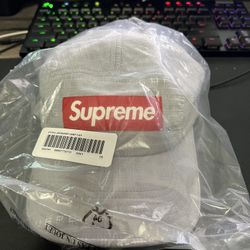 Supreme | Stitch Jacquard Camp Cap | Grey - OS