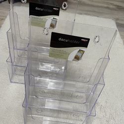 Acrylic Brochure Holder/Paper Organizer (set of 2)