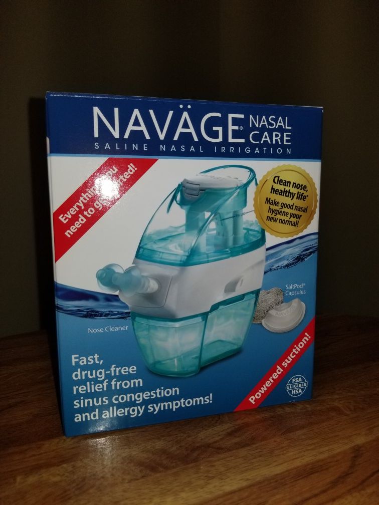 Navage Nasal Care Saline Nasal sinus Irrigation Netty neddy niddy Pot