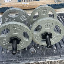 1pair Of 25lb Dumbbells 