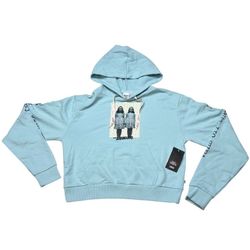 Vans x The Shining Twins Sweater Hoodie Pullover Women Small Turquoise New