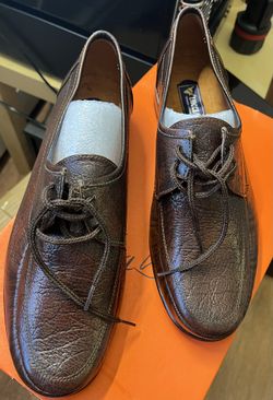 Men Leather Shoes, Size 9(40), Made In Colombia
