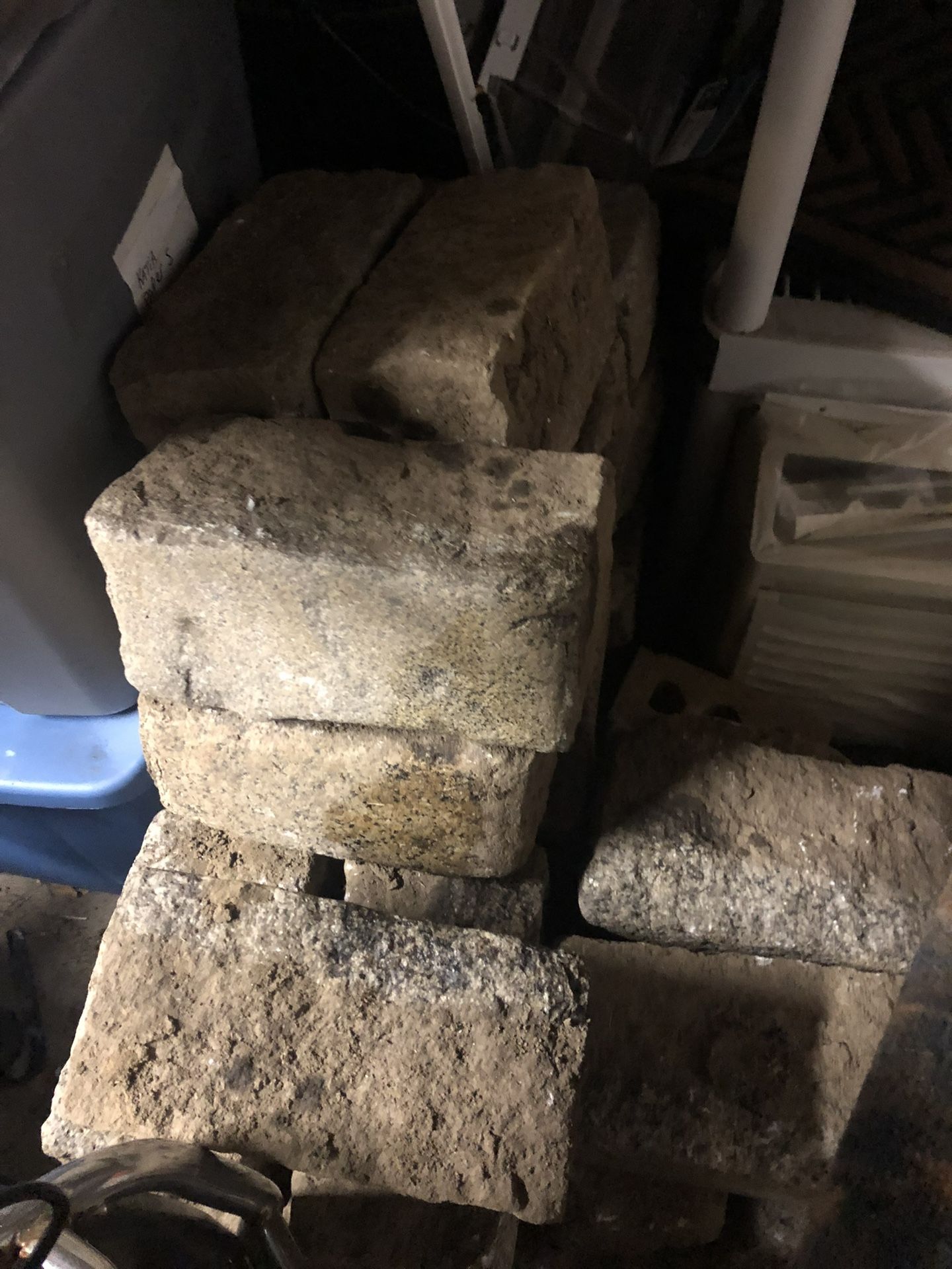 Used Large Grey Pavers / Stones For Garden