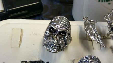 Stainless steel ring size 9.