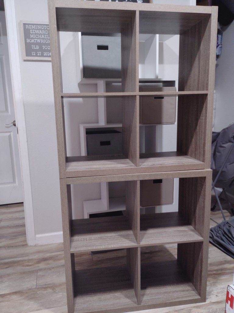 Better Homes & Gardens 4 Cube Storage Organizer, Rustic Gray