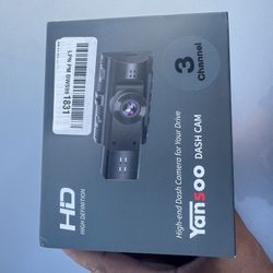 Yansoo 3 Channel Dash Cam Front and Rear Inside,1080P Three Way Triple