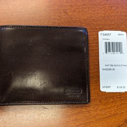 New Men's Coach Wallet