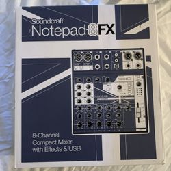 Soundcraft Notepad-8FX Analog Mixer