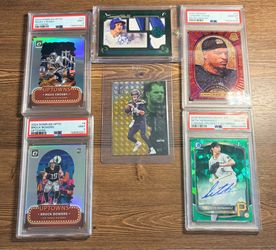 6 card trading card lot highlighted by Sam Darnold 1/1