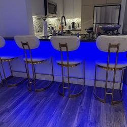 Boucle bar stools