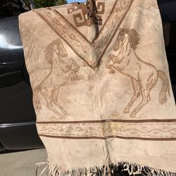 Leather Pancho 