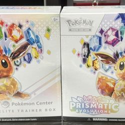 Prismatic Evolutions Pokemon Center Etb 1 for 210, 2 for 400