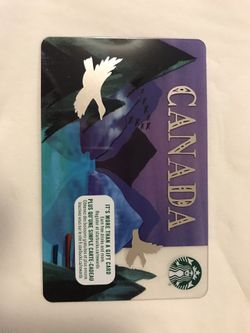 Canada Starbucks card